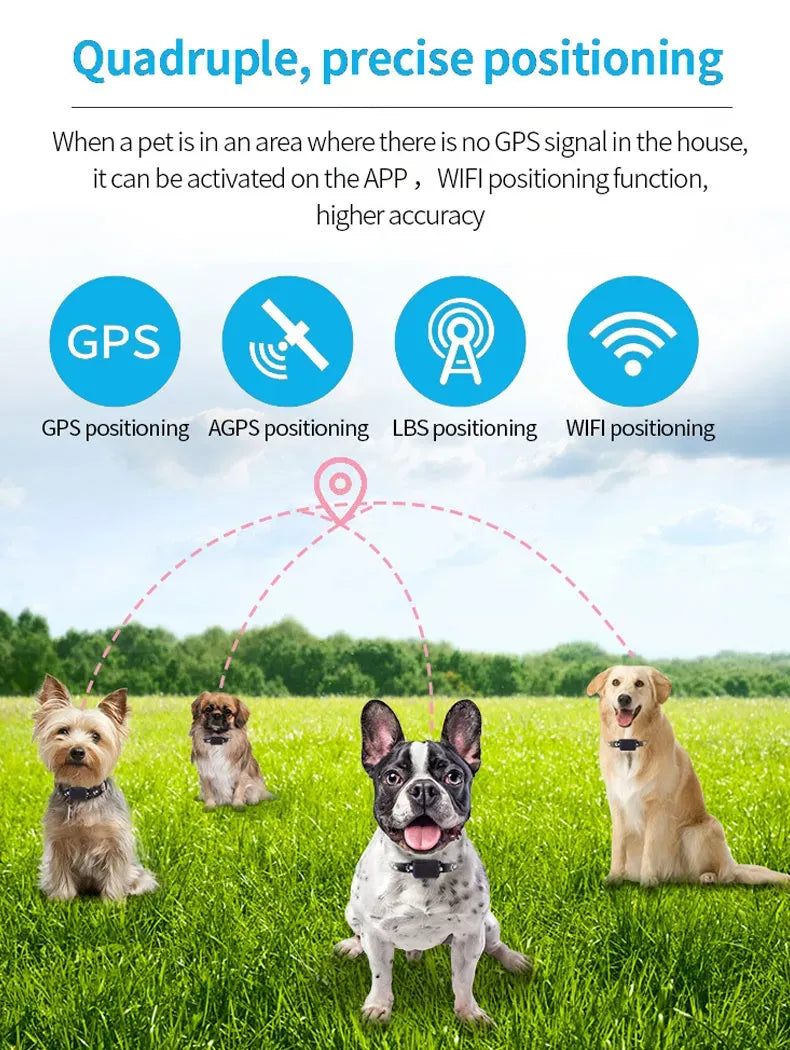 GPS/Agps/Lbs/WiFi Real Time Positioning Dog and Cat Collar Tracker