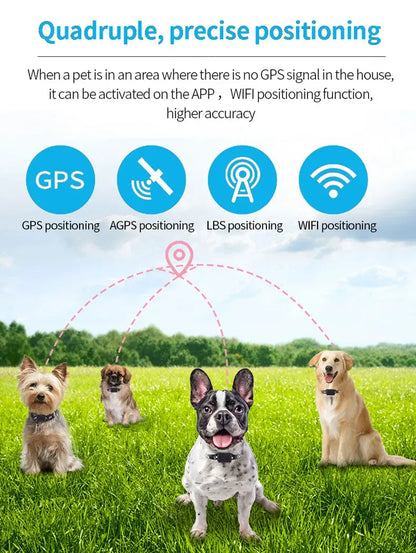 GPS/Agps/Lbs/WiFi Real Time Positioning Dog and Cat Collar Tracker